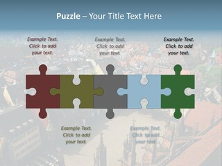 A Large City With Lots Of Tall Buildings PowerPoint Template