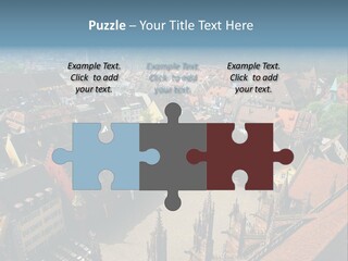 A Large City With Lots Of Tall Buildings PowerPoint Template