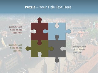 A Large City With Lots Of Tall Buildings PowerPoint Template
