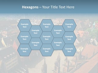 A Large City With Lots Of Tall Buildings PowerPoint Template
