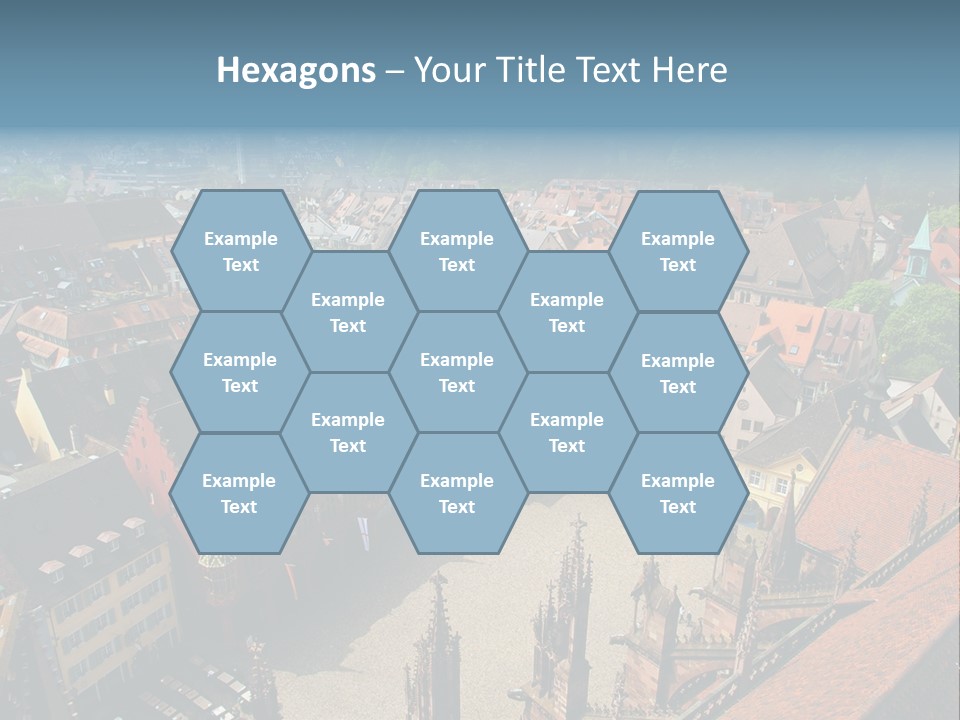 A Large City With Lots Of Tall Buildings PowerPoint Template