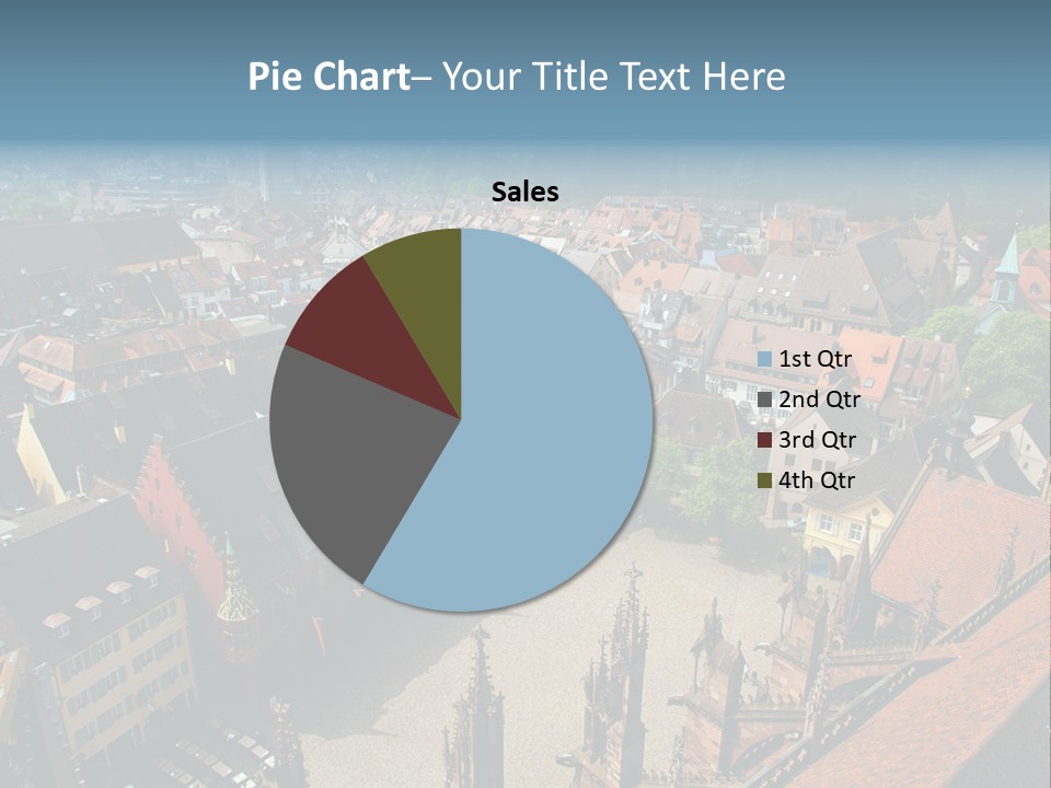 A Large City With Lots Of Tall Buildings PowerPoint Template