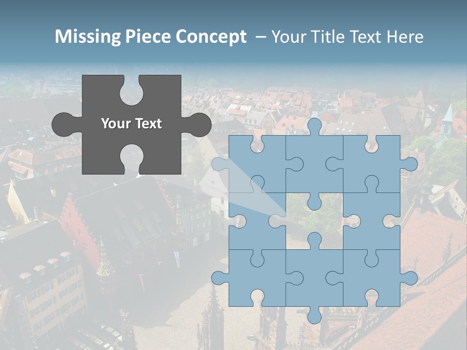 A Large City With Lots Of Tall Buildings PowerPoint Template