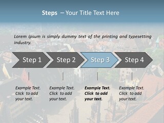A Large City With Lots Of Tall Buildings PowerPoint Template