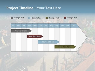 A Large City With Lots Of Tall Buildings PowerPoint Template