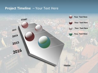 A Large City With Lots Of Tall Buildings PowerPoint Template