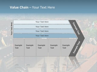 A Large City With Lots Of Tall Buildings PowerPoint Template