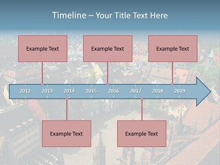 A Large City With Lots Of Tall Buildings PowerPoint Template