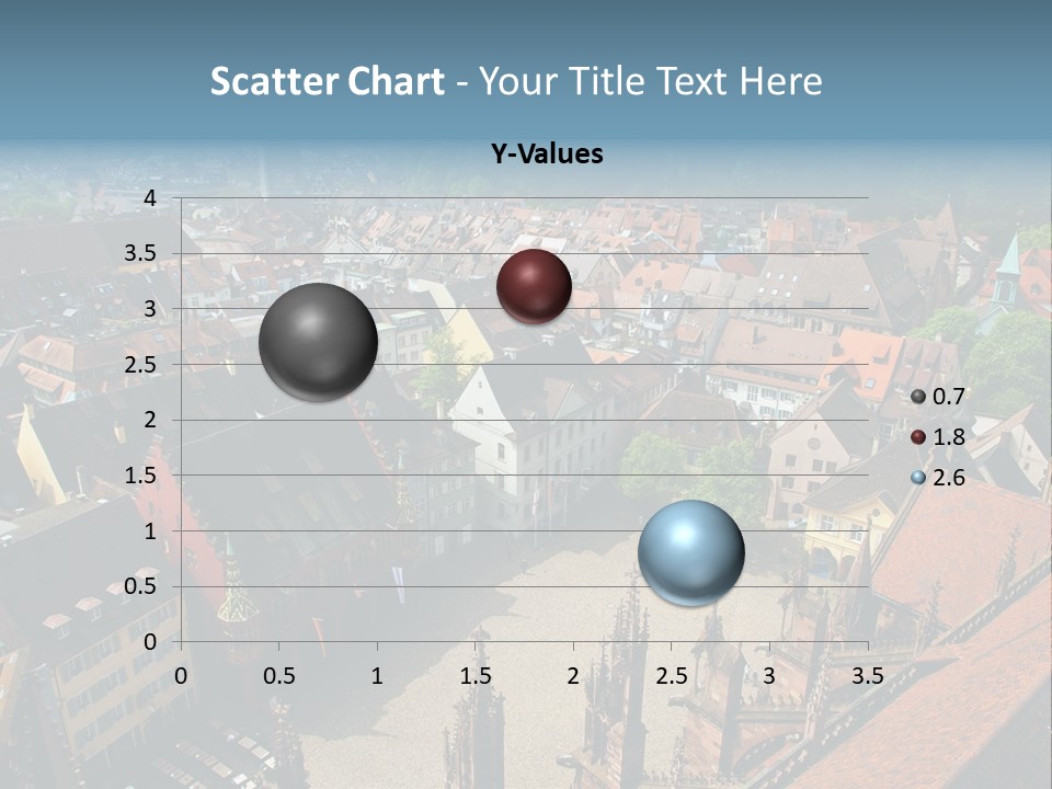 A Large City With Lots Of Tall Buildings PowerPoint Template