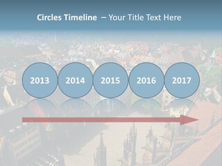 A Large City With Lots Of Tall Buildings PowerPoint Template