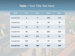 A Large City With Lots Of Tall Buildings PowerPoint Template