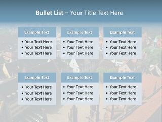 A Large City With Lots Of Tall Buildings PowerPoint Template
