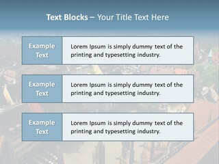 A Large City With Lots Of Tall Buildings PowerPoint Template