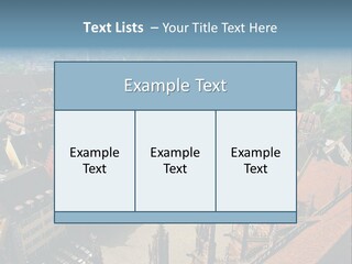 A Large City With Lots Of Tall Buildings PowerPoint Template