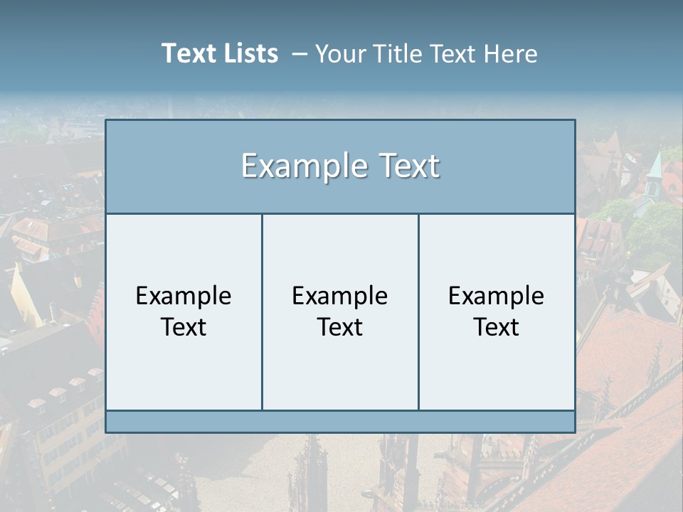 A Large City With Lots Of Tall Buildings PowerPoint Template