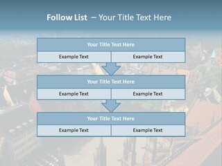 A Large City With Lots Of Tall Buildings PowerPoint Template