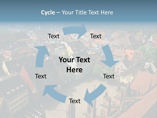 A Large City With Lots Of Tall Buildings PowerPoint Template