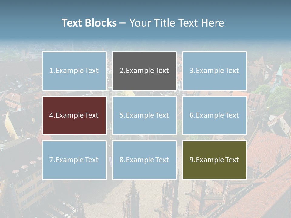 A Large City With Lots Of Tall Buildings PowerPoint Template