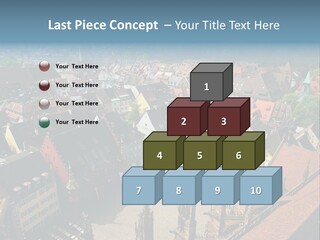A Large City With Lots Of Tall Buildings PowerPoint Template