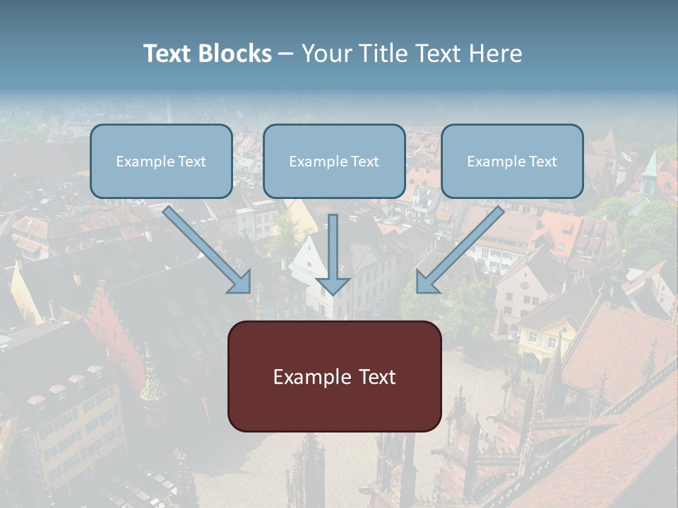 A Large City With Lots Of Tall Buildings PowerPoint Template
