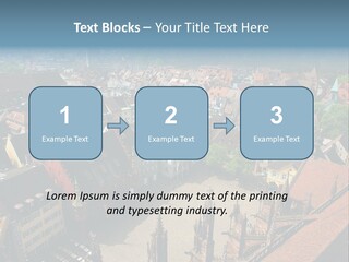 A Large City With Lots Of Tall Buildings PowerPoint Template