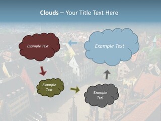 A Large City With Lots Of Tall Buildings PowerPoint Template