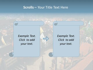 A Large City With Lots Of Tall Buildings PowerPoint Template