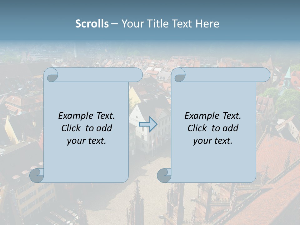 A Large City With Lots Of Tall Buildings PowerPoint Template