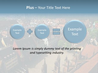 A Large City With Lots Of Tall Buildings PowerPoint Template