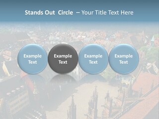 A Large City With Lots Of Tall Buildings PowerPoint Template