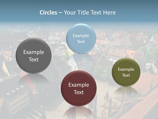 A Large City With Lots Of Tall Buildings PowerPoint Template