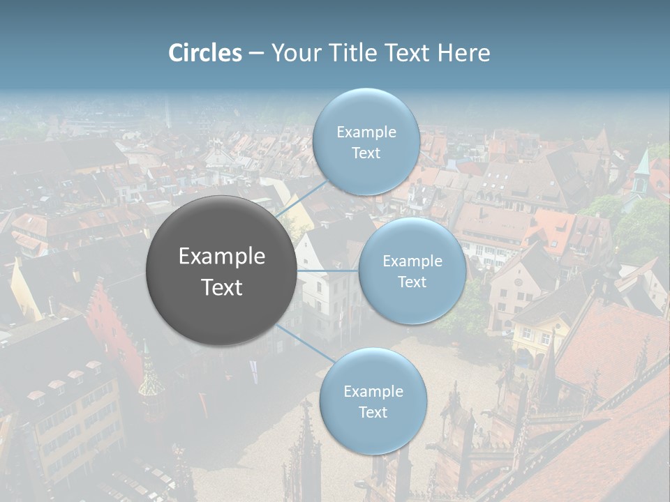 A Large City With Lots Of Tall Buildings PowerPoint Template