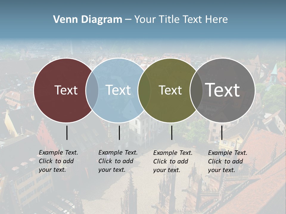 A Large City With Lots Of Tall Buildings PowerPoint Template
