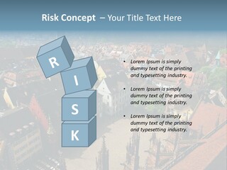 A Large City With Lots Of Tall Buildings PowerPoint Template
