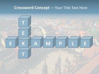 A Large City With Lots Of Tall Buildings PowerPoint Template