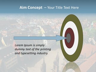A Large City With Lots Of Tall Buildings PowerPoint Template