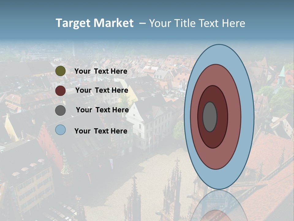 A Large City With Lots Of Tall Buildings PowerPoint Template
