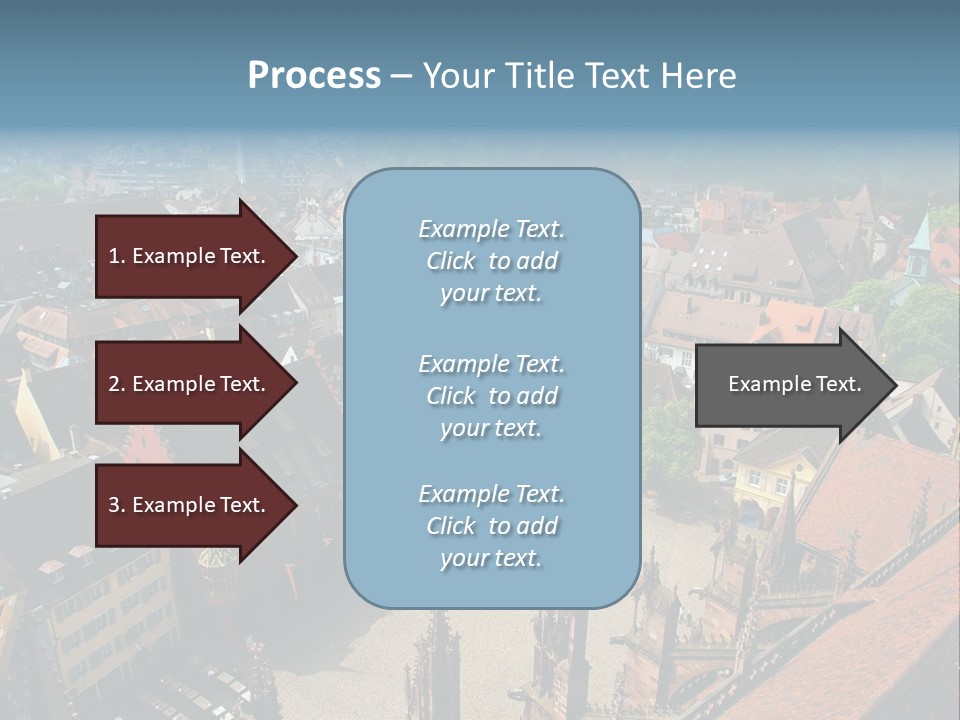A Large City With Lots Of Tall Buildings PowerPoint Template