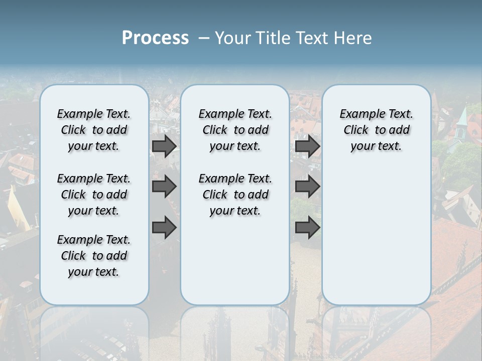 A Large City With Lots Of Tall Buildings PowerPoint Template
