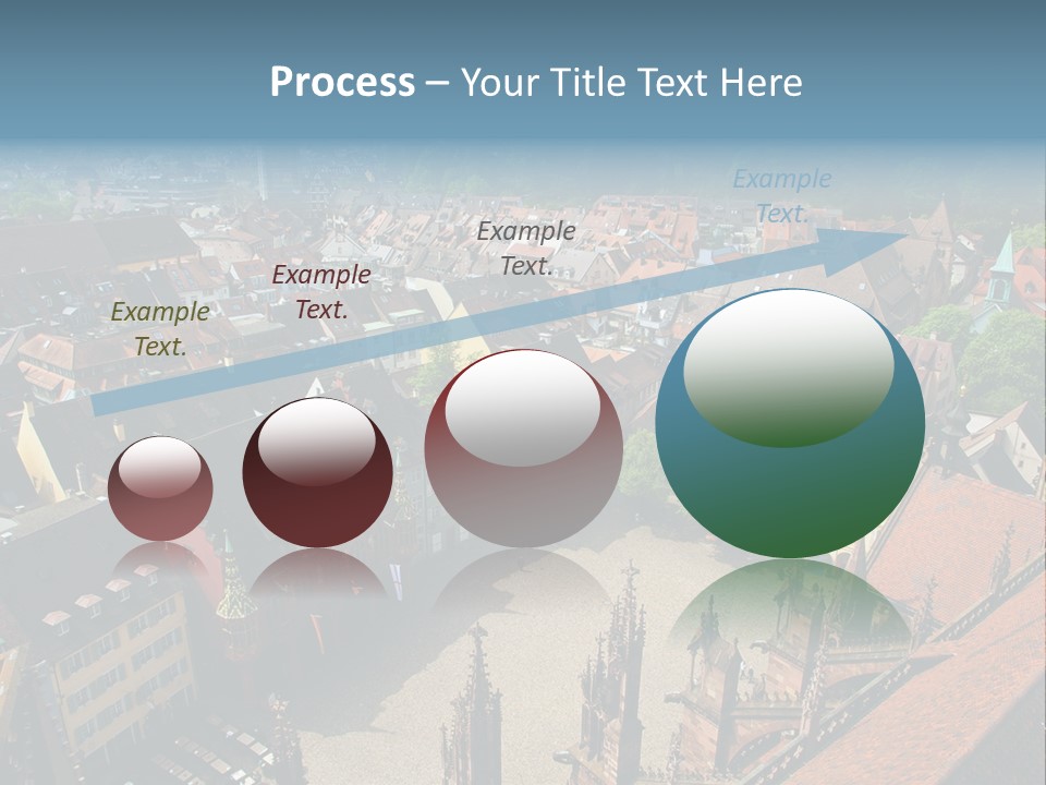 A Large City With Lots Of Tall Buildings PowerPoint Template