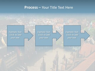 A Large City With Lots Of Tall Buildings PowerPoint Template