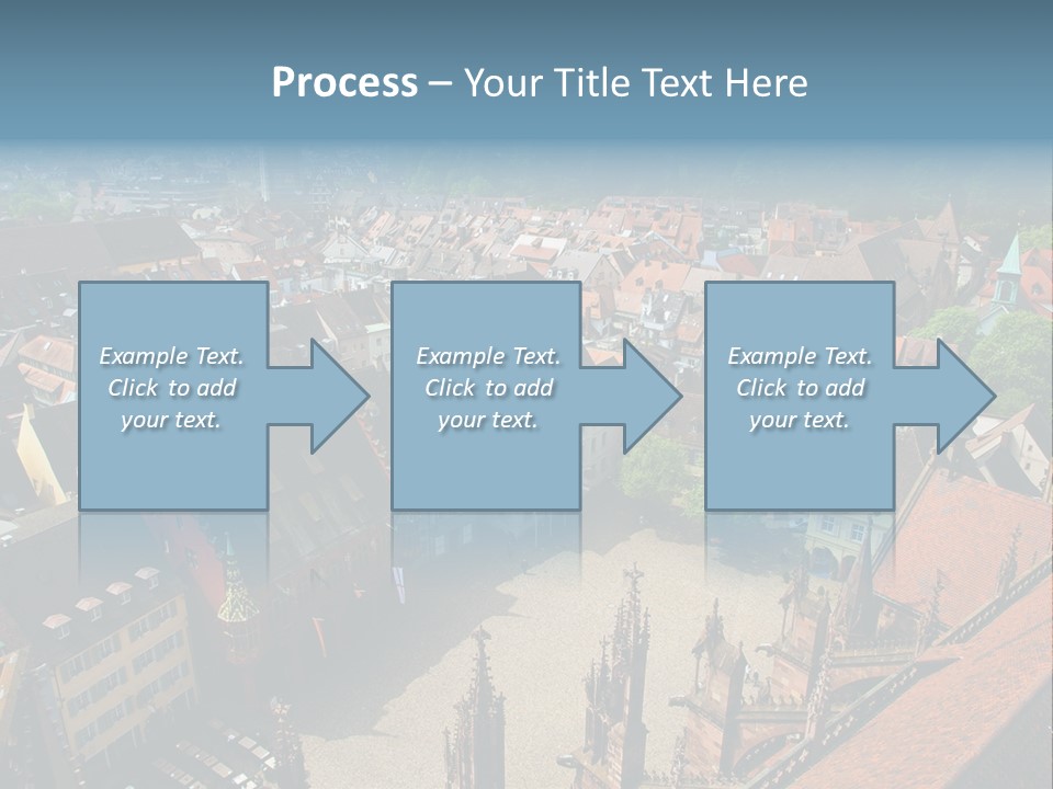 A Large City With Lots Of Tall Buildings PowerPoint Template