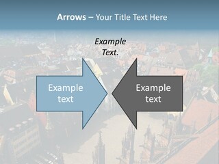 A Large City With Lots Of Tall Buildings PowerPoint Template