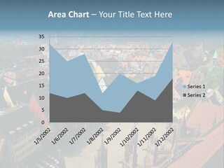 A Large City With Lots Of Tall Buildings PowerPoint Template