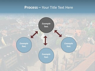 A Large City With Lots Of Tall Buildings PowerPoint Template