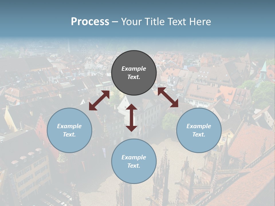 A Large City With Lots Of Tall Buildings PowerPoint Template
