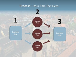 A Large City With Lots Of Tall Buildings PowerPoint Template