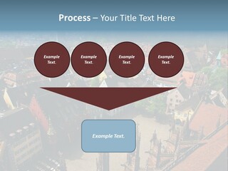 A Large City With Lots Of Tall Buildings PowerPoint Template