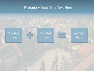 A Large City With Lots Of Tall Buildings PowerPoint Template