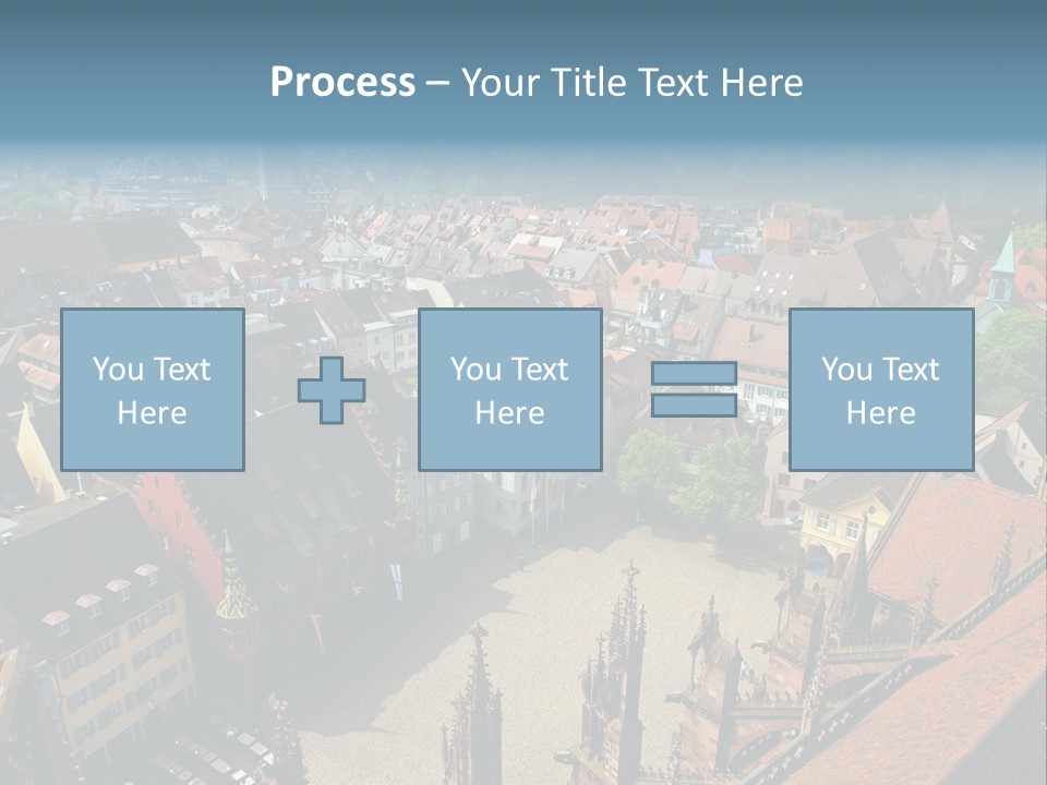 A Large City With Lots Of Tall Buildings PowerPoint Template